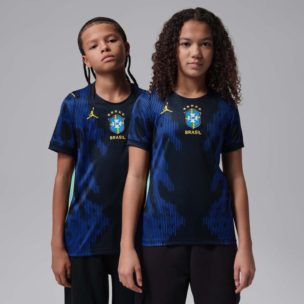 Camisa Brasil Jordan II 2026/27 Torcedor Pro Infantil